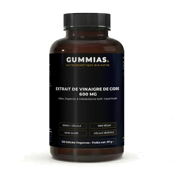 Extrait de Vinaigre de Cidre 600 mg — flacon Gummias
